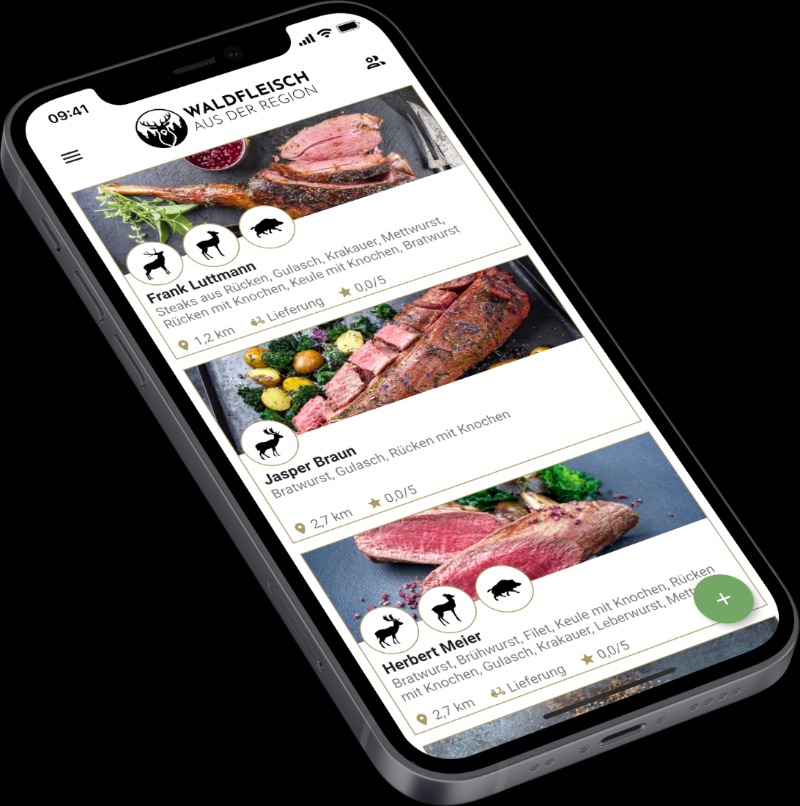 Wildfleisch kaufen in meiner Nähe - Direkt vom Jäger mit der Waldfleisch App
