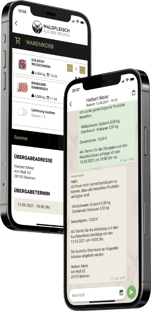 Wildfleisch direkt vom Jäger
